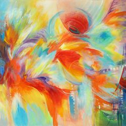 Cascade 1 - Acryl auf Leinwand - © Monika Küster