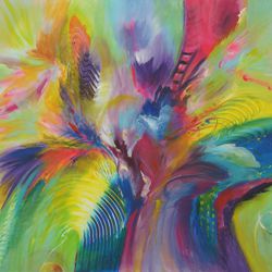 Purple Rain 2 - Acryl auf Leinwand - © Monika Küster