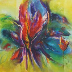 Garden Flower 2 - Öl auf Leinwand - © Monika Küster