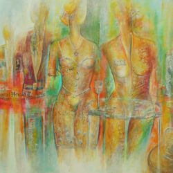 Aftershow - Acryl auf Leinwand - © Monika Küster