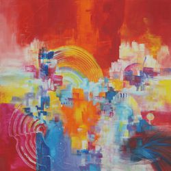 Fun City 2 - Acryl auf Leinwand - © Monika Küster