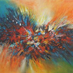 Volcano - Acryl auf Leinwand - © Monika Küster