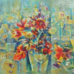 Breakfast in L.A. - Acryl auf Leinwand - © Monika Küster